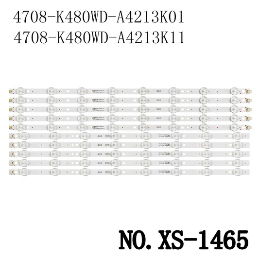 XS-1465 LED BACKLIGHT STRIP FOR  48PFL5445/T3  LED48D8800  48PFF3055/T3 4708-K480WD-A4213K11  4708-K480WD-A4213K01